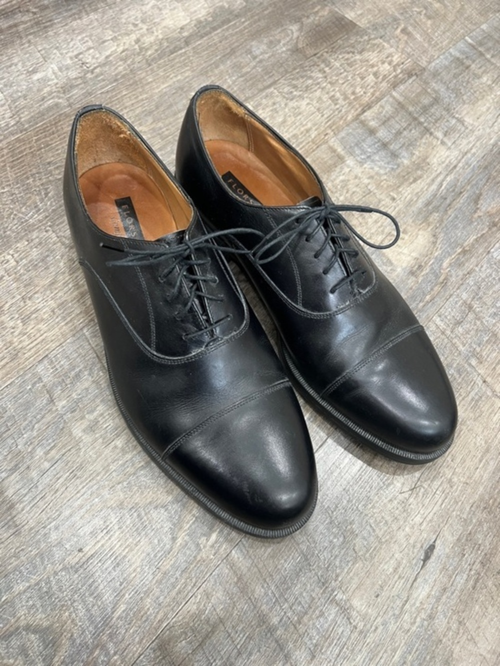 Florsheim Black Cap-Toe Oxford Shoes